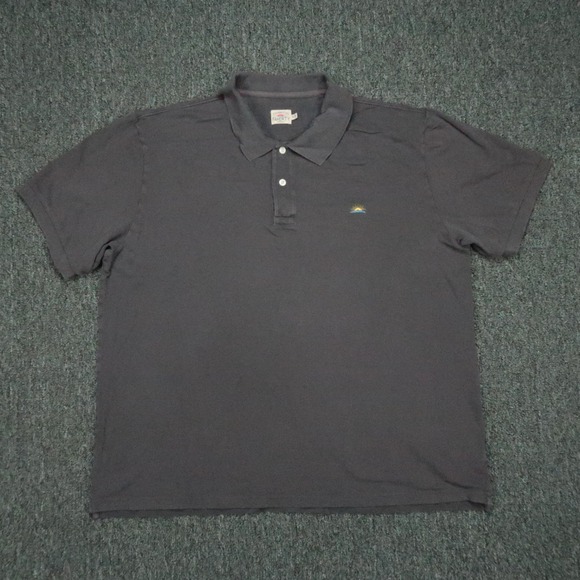 Faherty Other - Faherty Shirt Mens Extra Large Washed Black Pique Polo Golf Lightweight Tencel